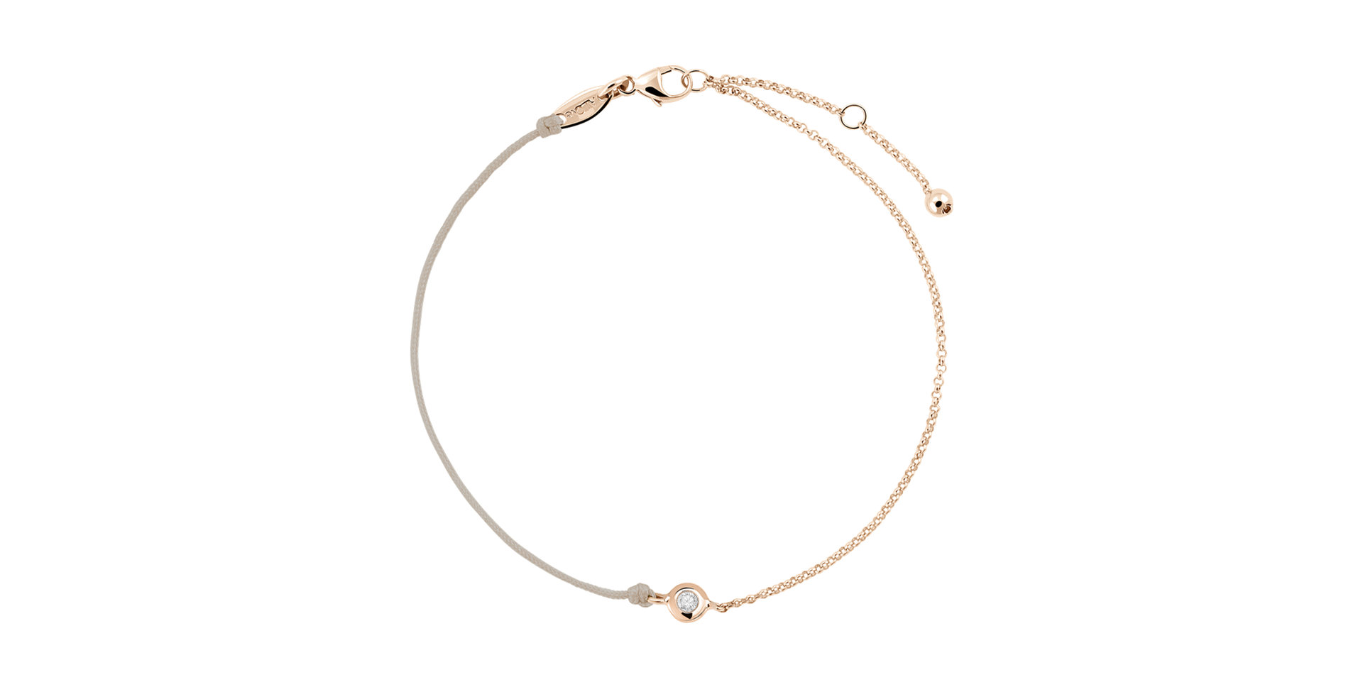 Diamantový náramek se šňůrkou Effect Diamond