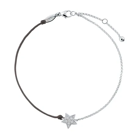 Diamantový náramek se šňůrkou Be a Star
