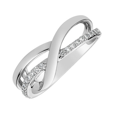 Prsten s diamanty Elegant Twist