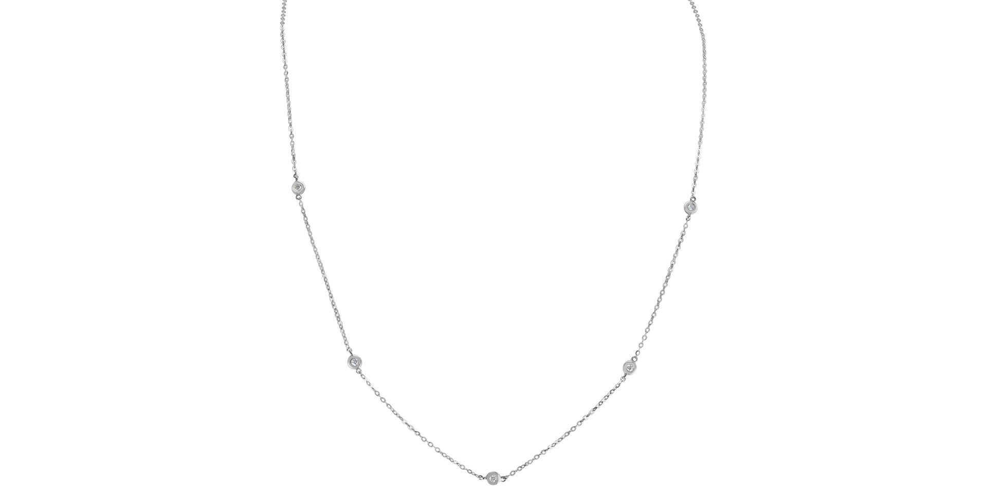Náhrdelník s diamanty Dots