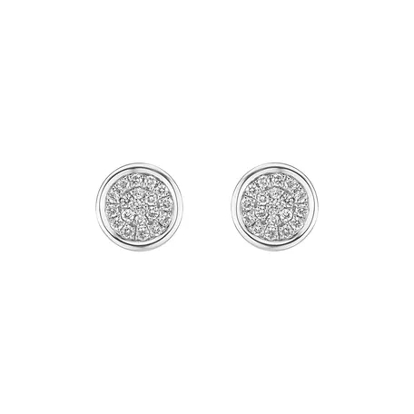 Náušnice s diamanty Endless Circle