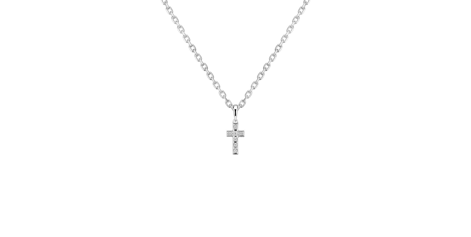 Přívěsek s diamanty Small Cross