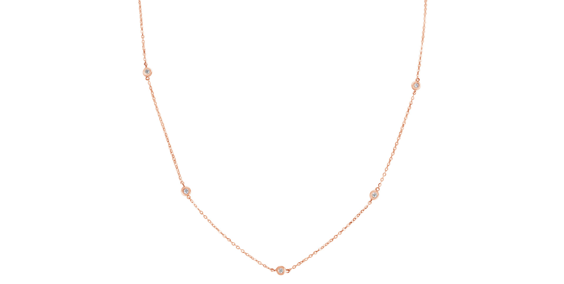 Náhrdelník s diamanty Dots