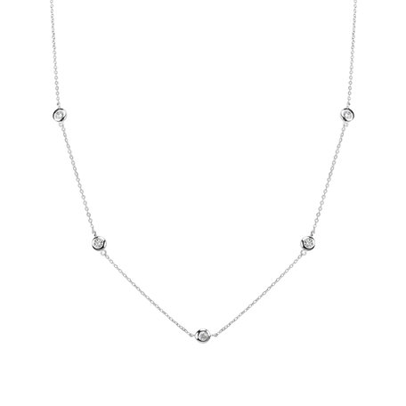 Náhrdelník s diamanty Dots