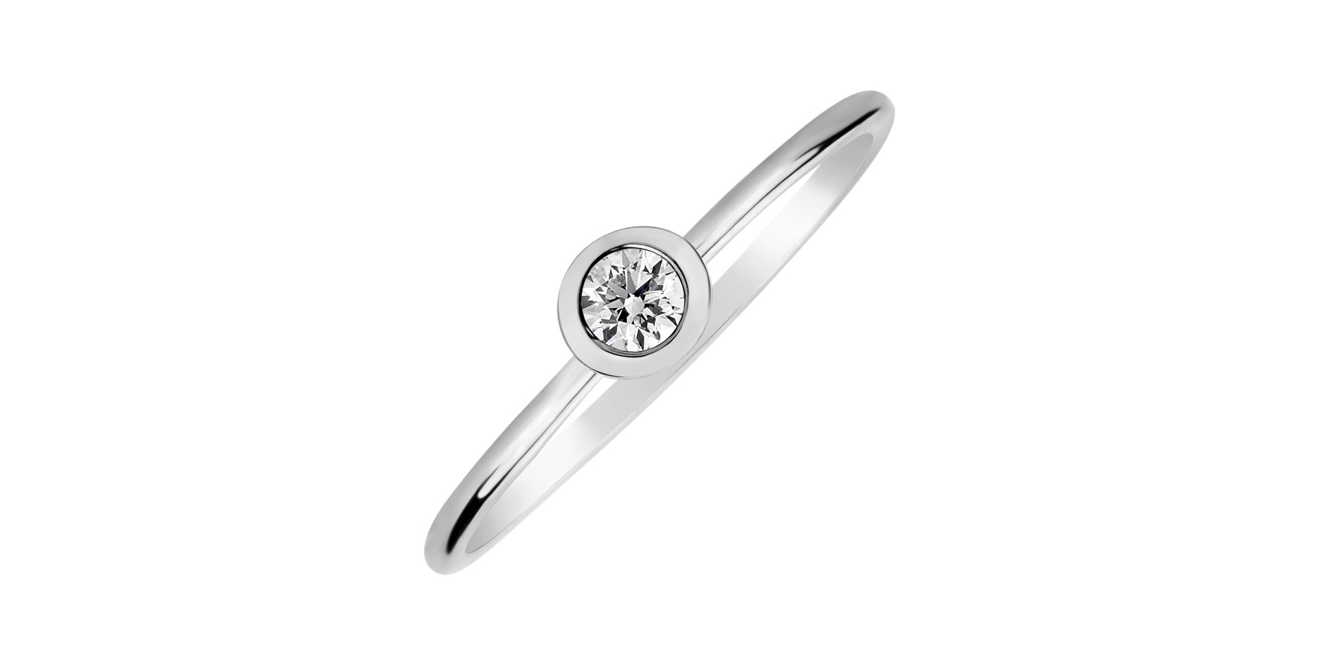 Prsten s diamantem Sparkling Dots