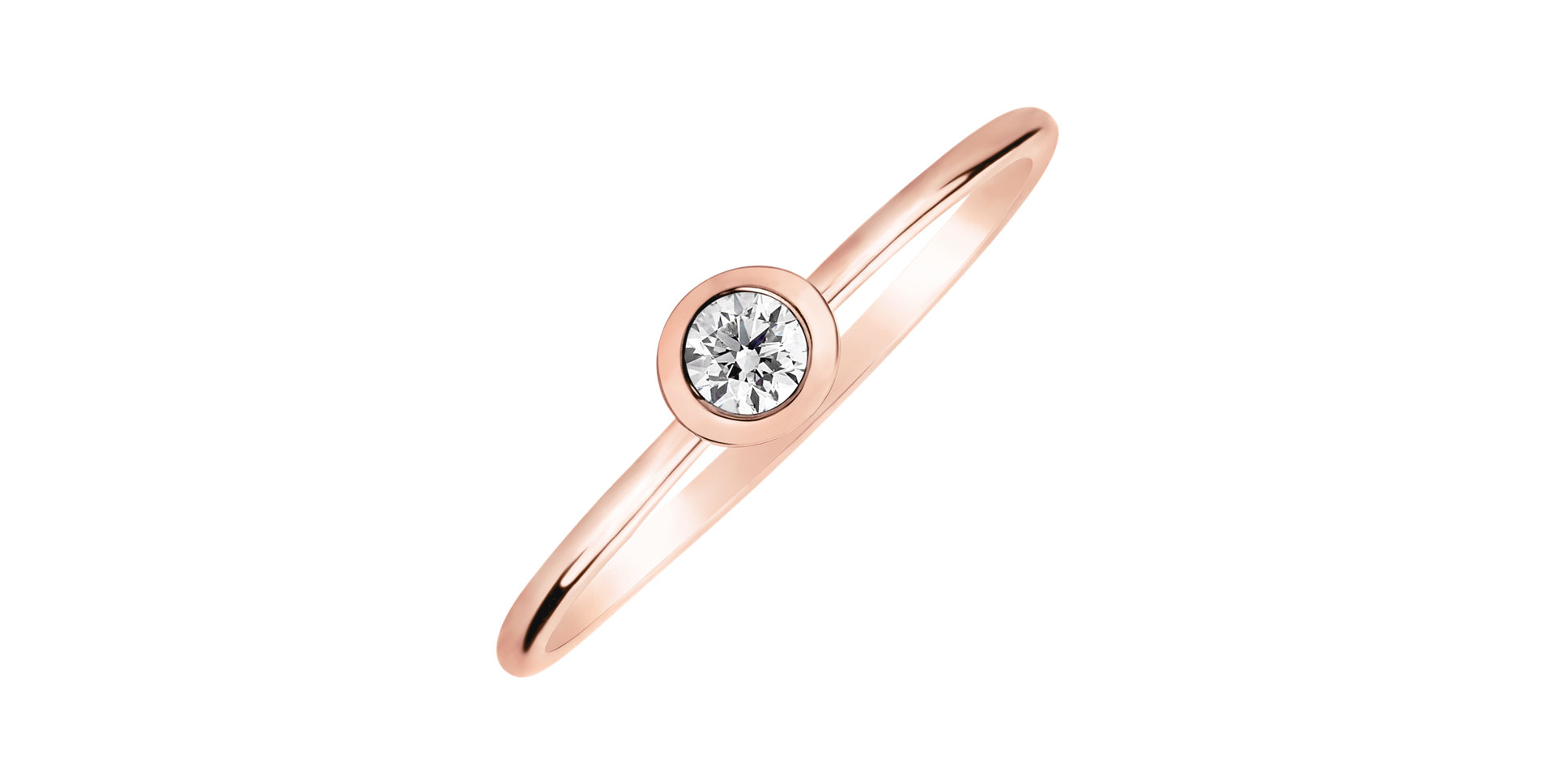 Prsten s diamantem Sparkling Dots