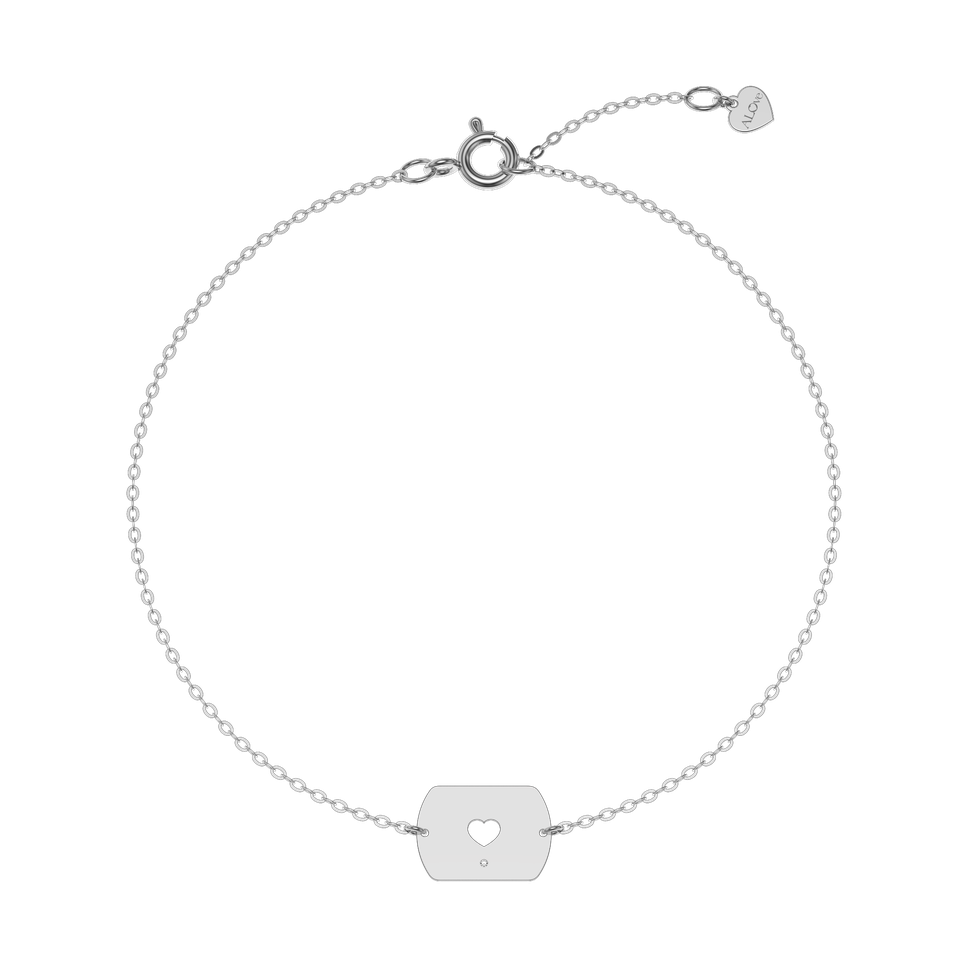 Náramek s diamantem Diamond Love
