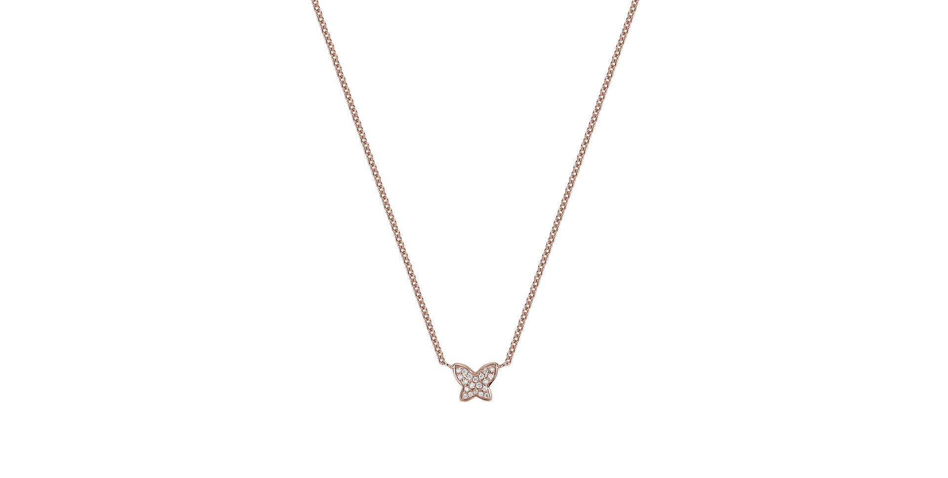 Náhrdelník s diamanty Magic Butterfly