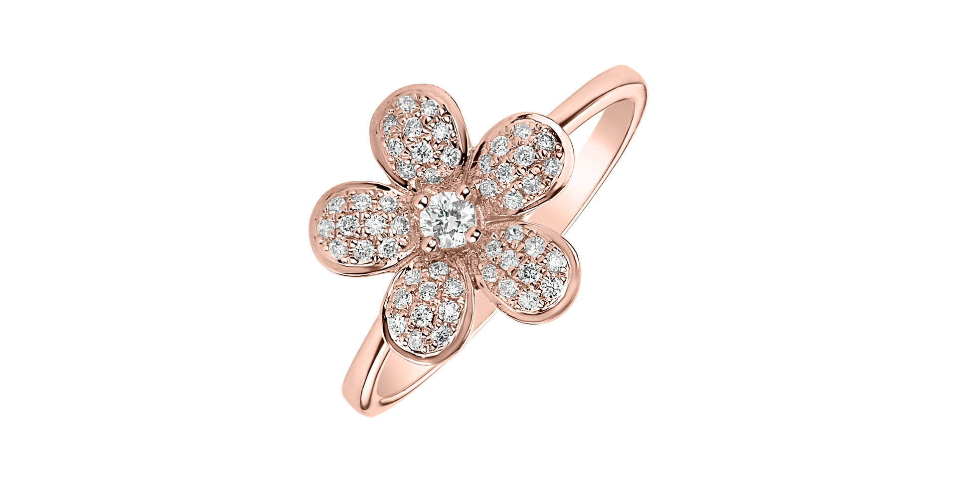 Prsten s diamanty Morning Flower