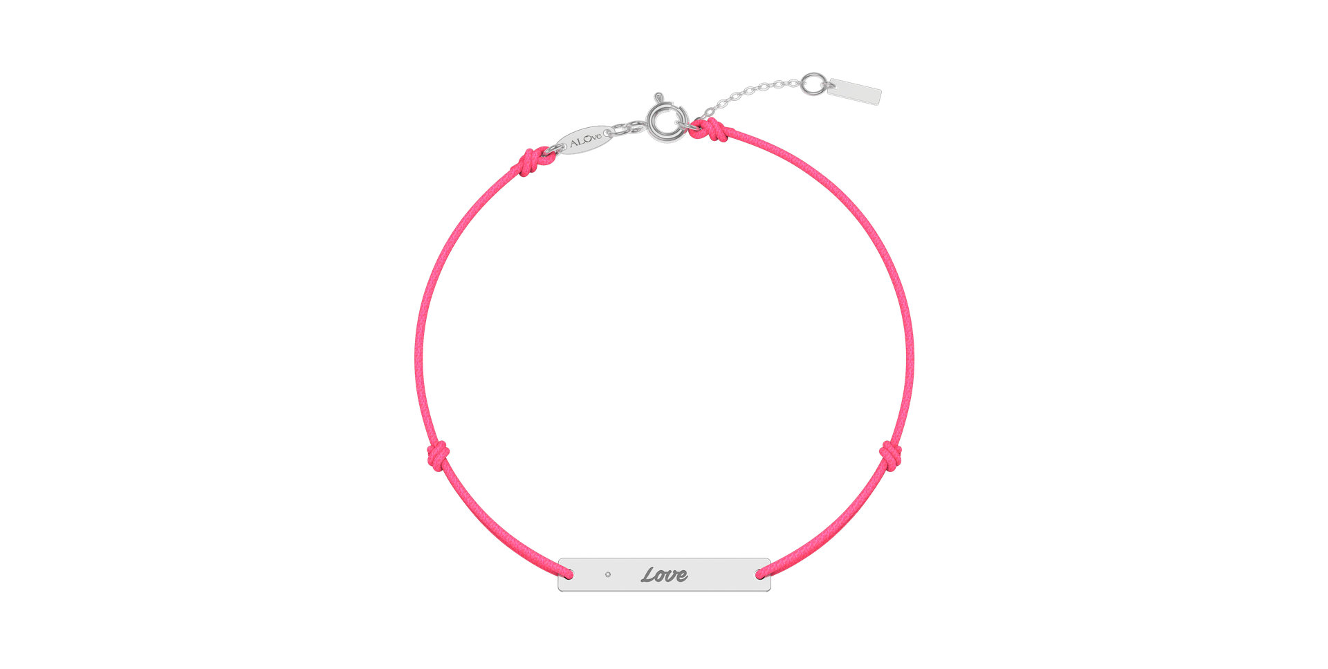 Diamantový náramek se šňůrkou Stamp Diamond