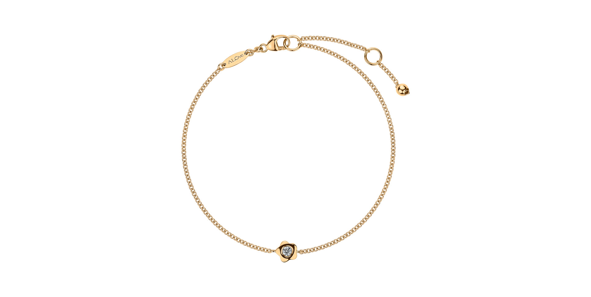 Náramek s diamantem Blossom of Happines