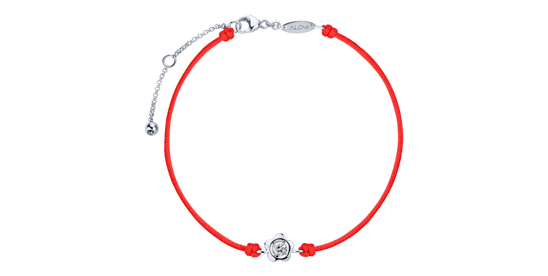 Diamantový náramek se šňůrkou Diamond Blossom