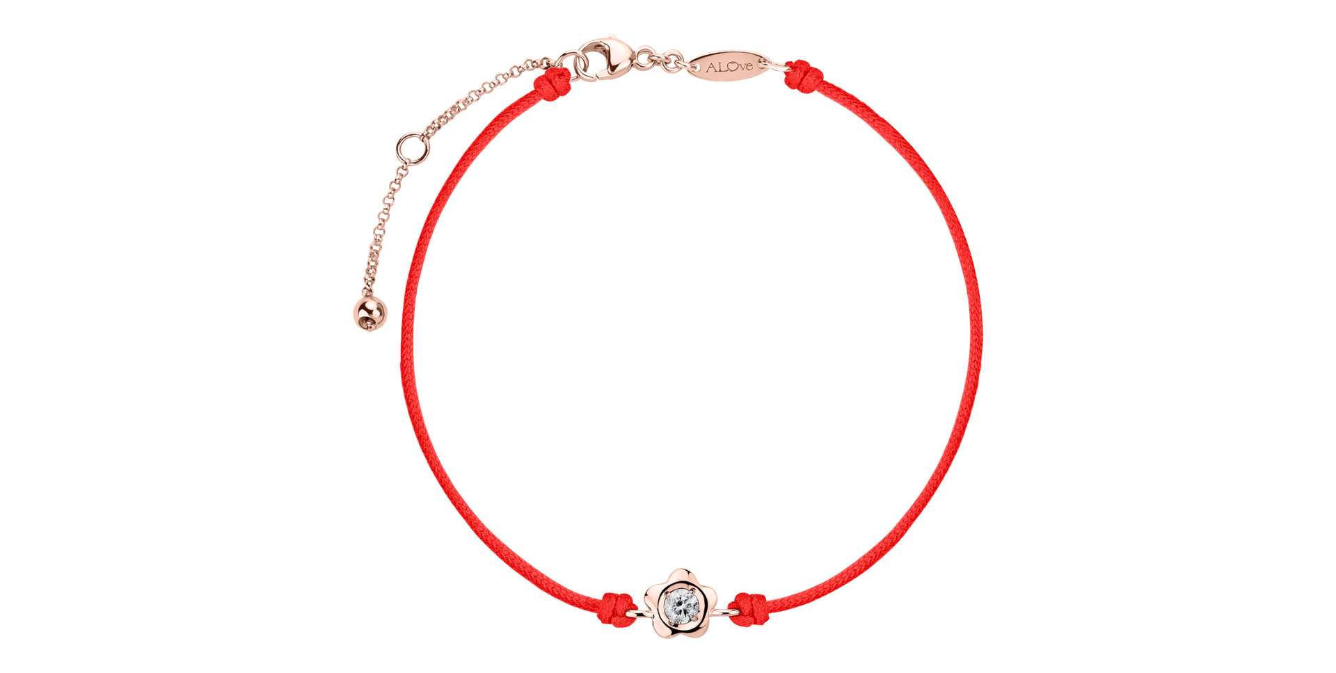 Diamantový náramek se šňůrkou Diamond Blossom