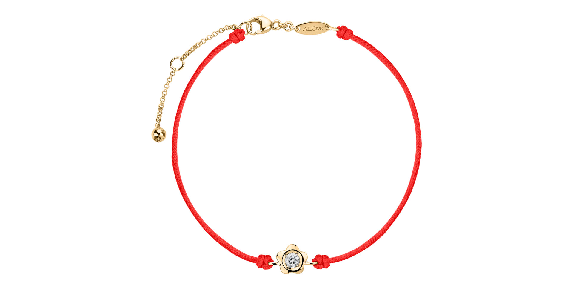 Diamantový náramek se šňůrkou Diamond Blossom