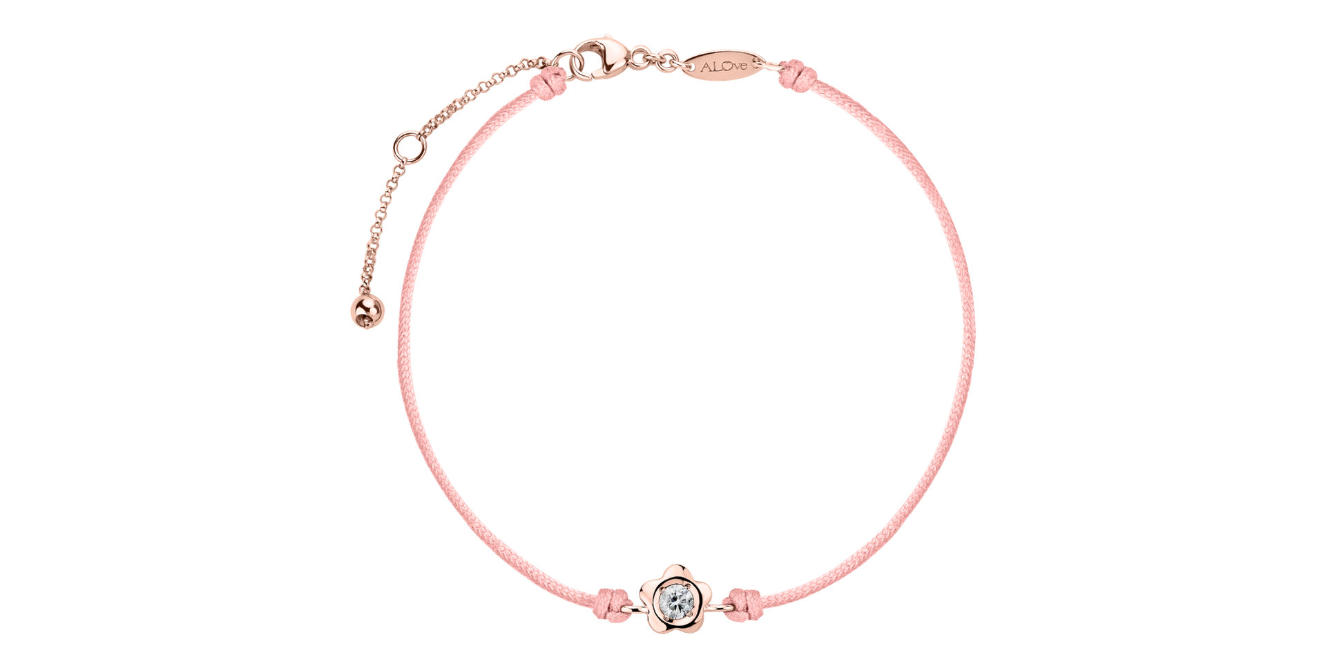 Diamantový náramek se šňůrkou Diamond Blossom