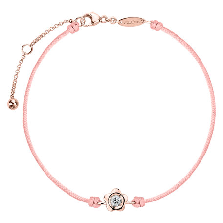 Diamantový náramek se šňůrkou Diamond Blossom