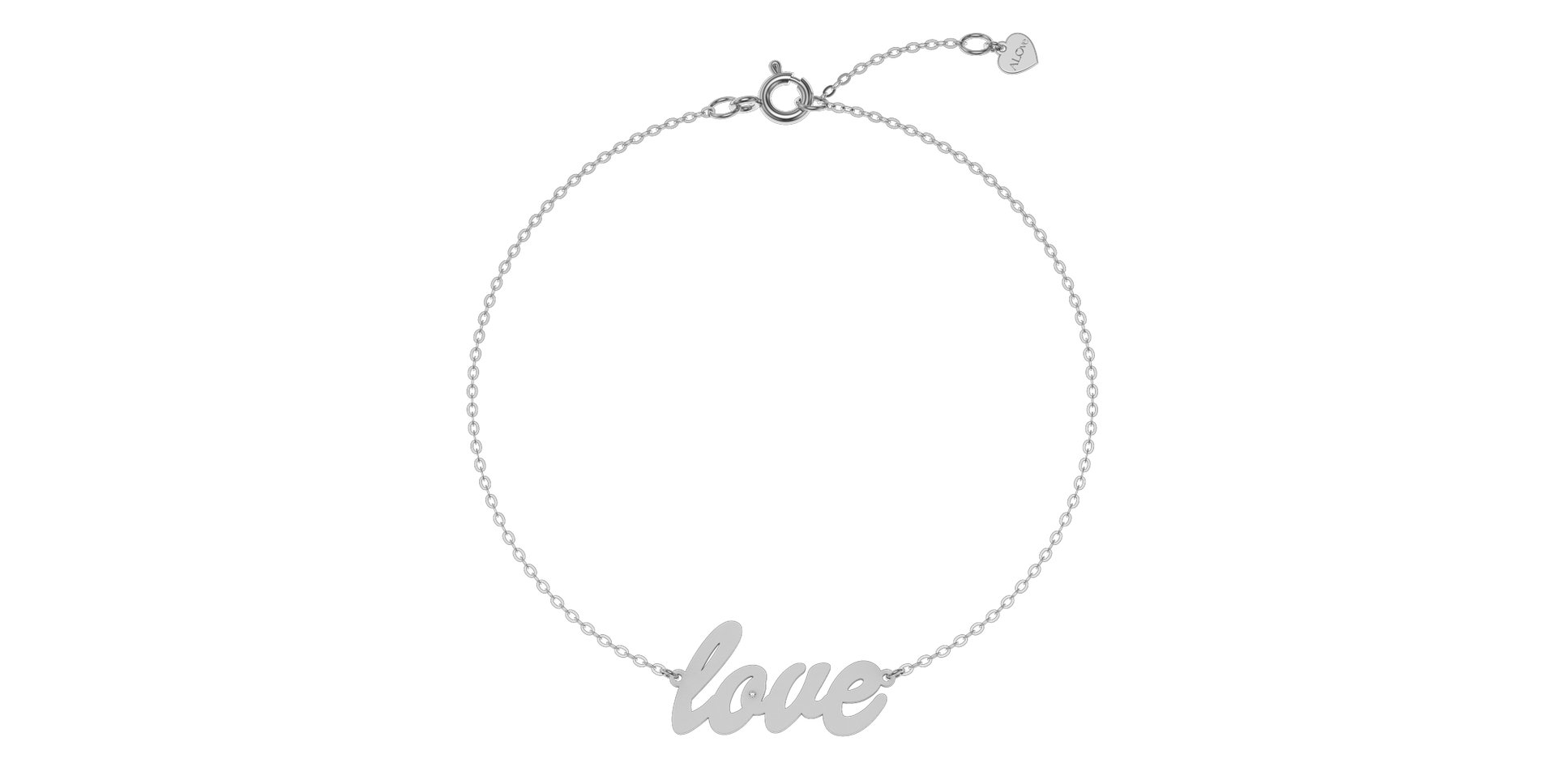 Náramek s diamantem Love