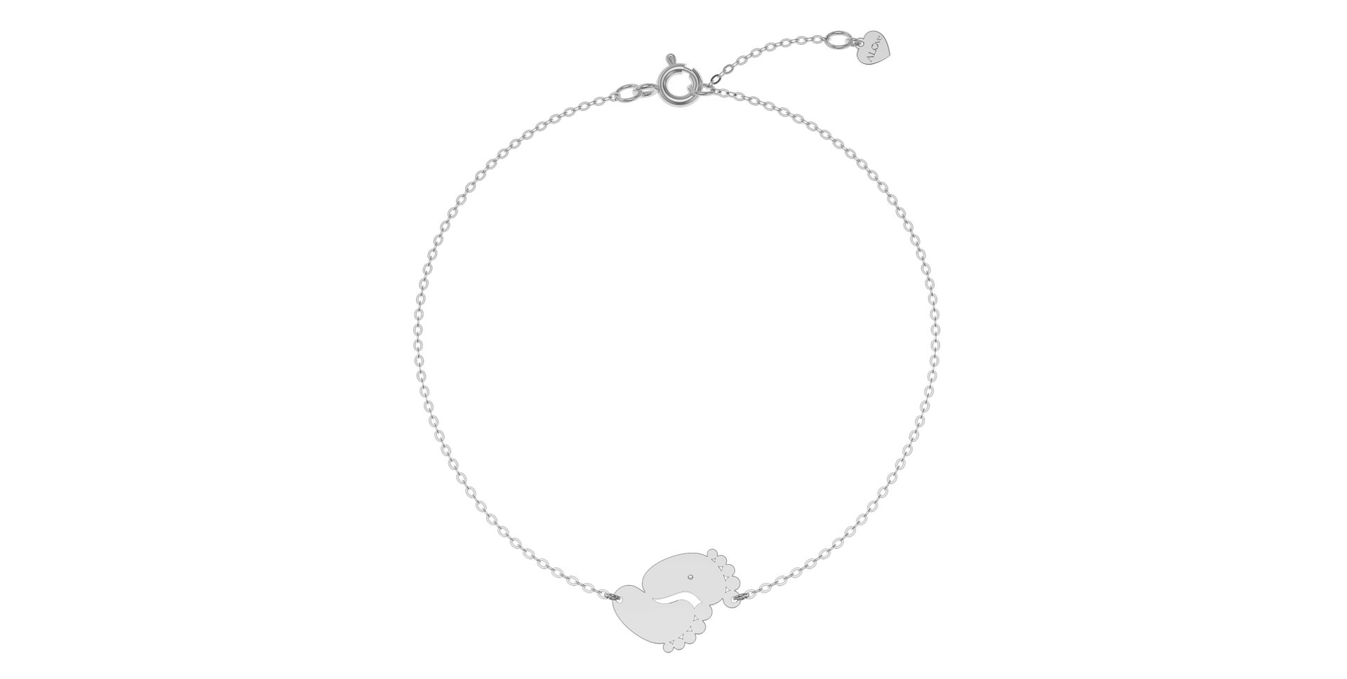 Náramek s diamantem Baby Feet