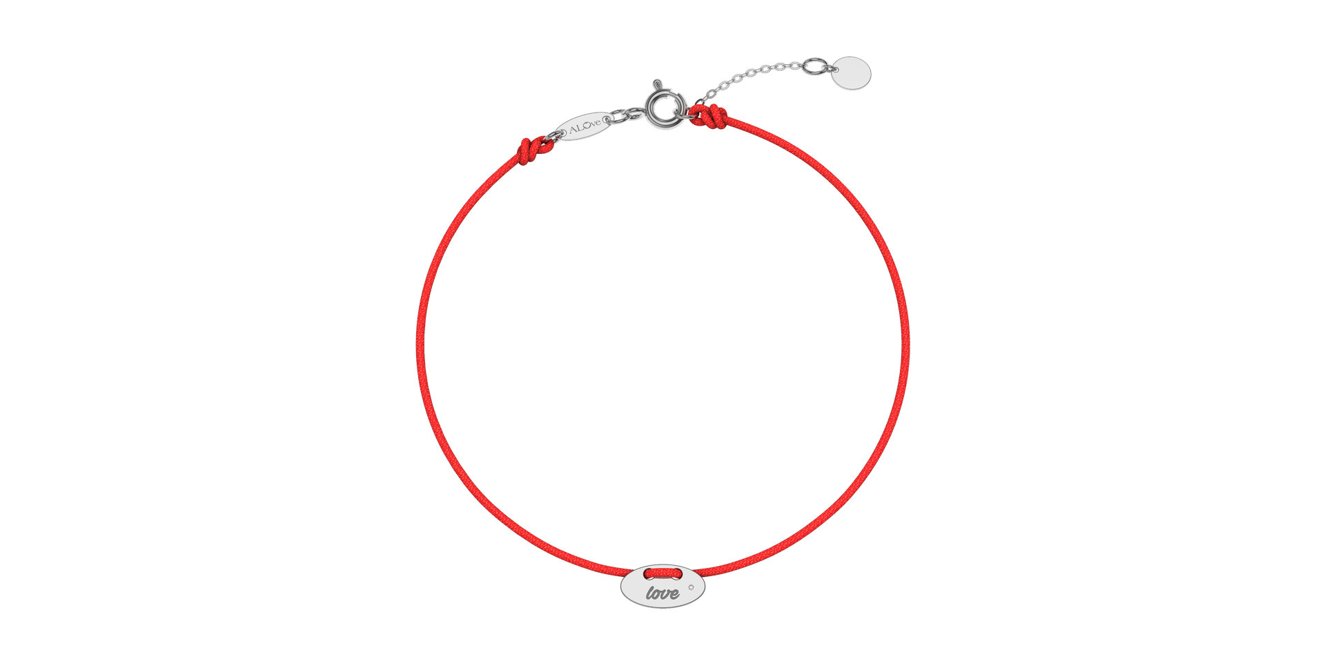 Diamantový náramek se šňůrkou Mini Stamp