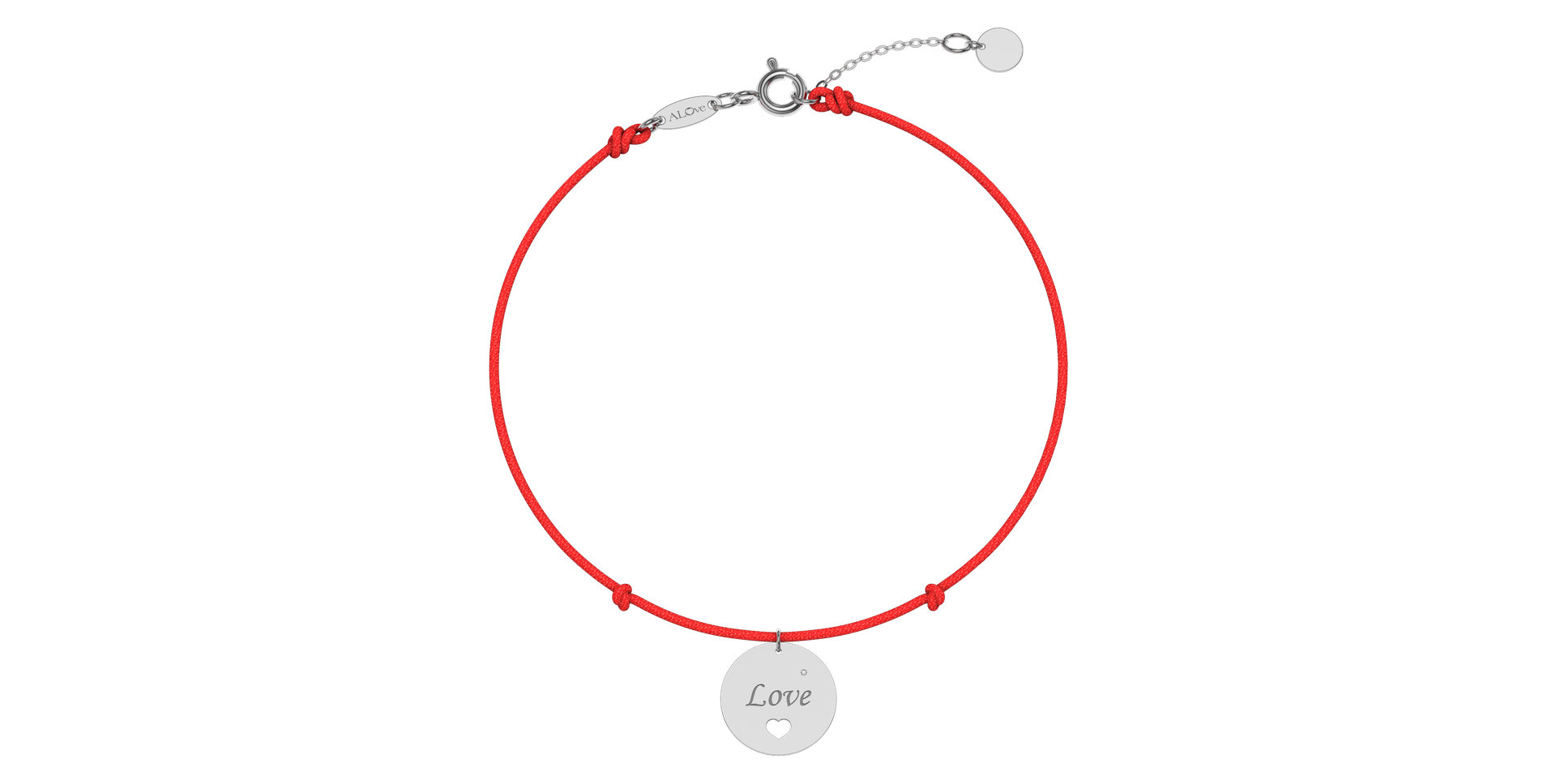 Diamantový náramek se šňůrkou Love Magical