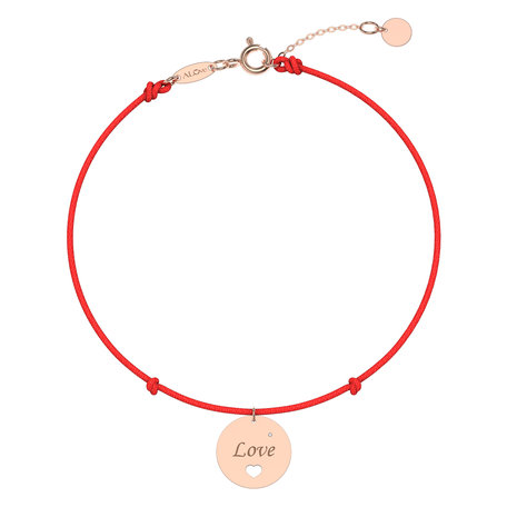 Diamantový náramek se šňůrkou Love Magical