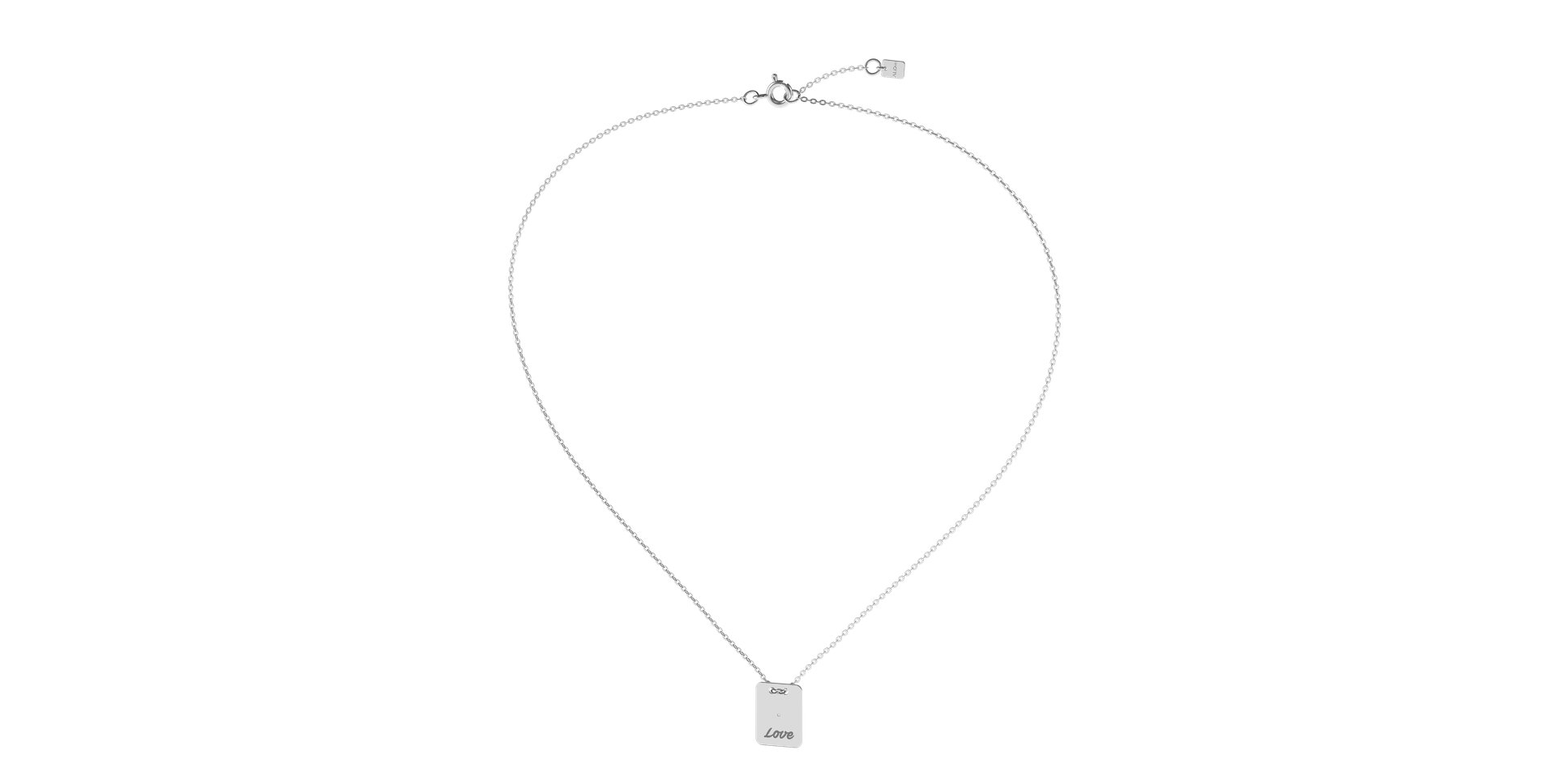 Náhrdelník s diamantem Stamp Love
