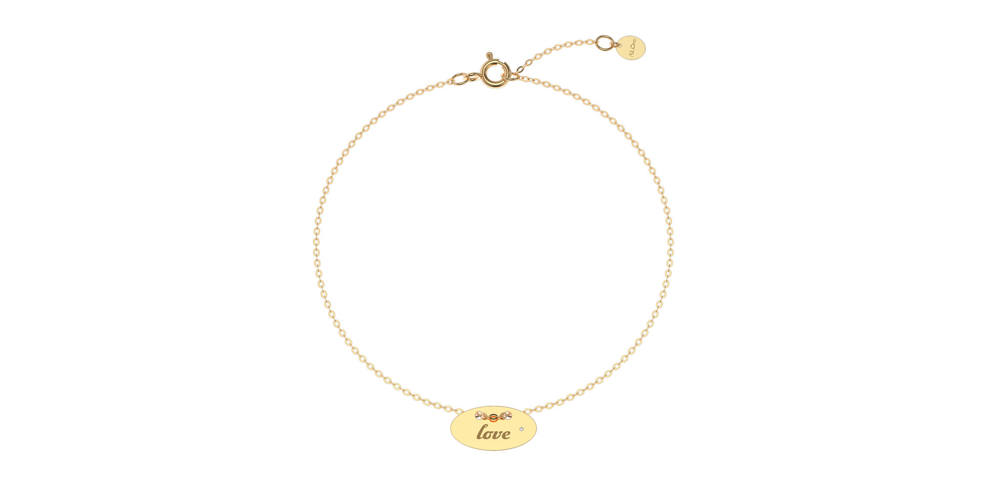 Náramek s diamantem Stamp