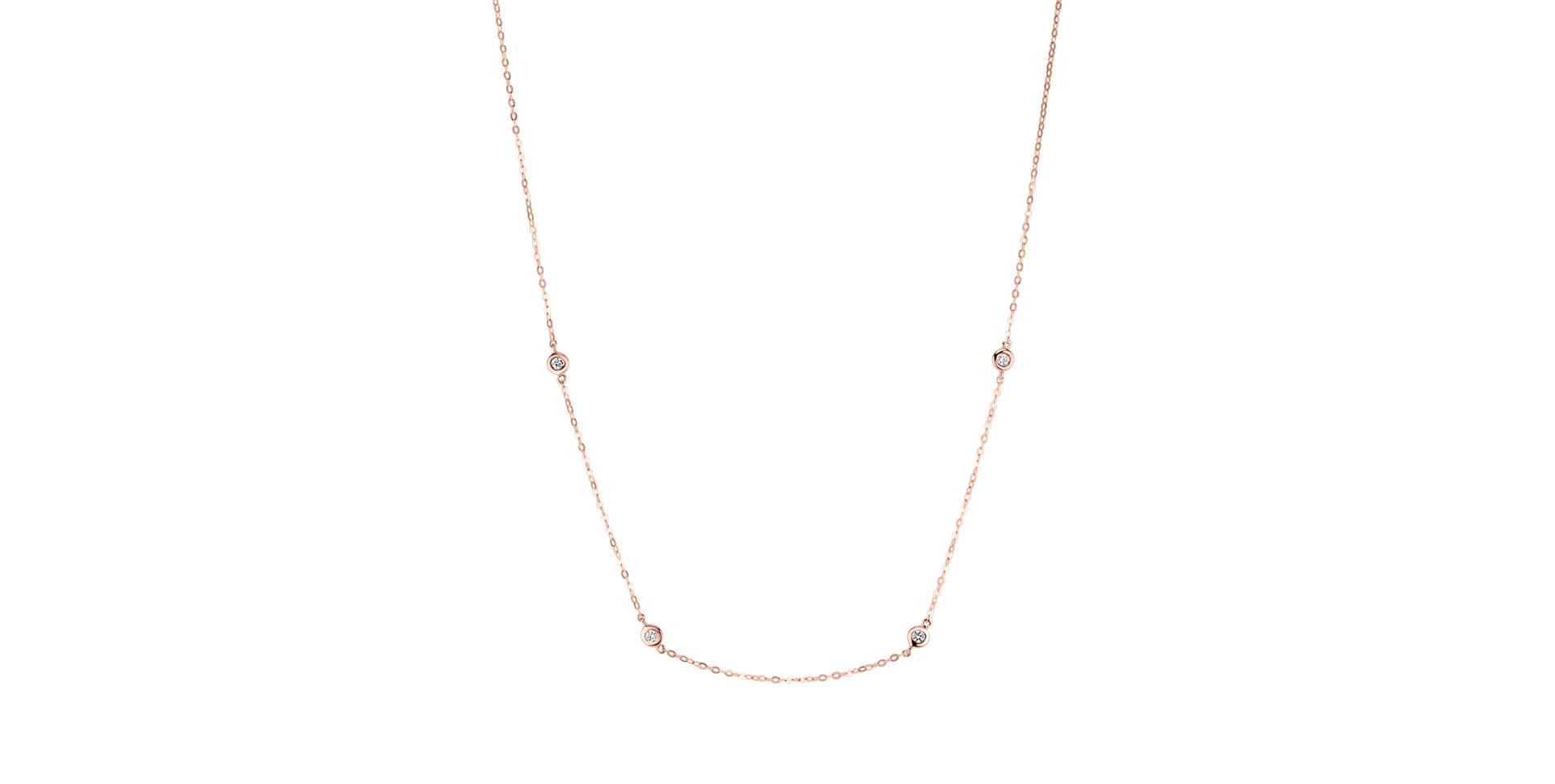 Náhrdelník s diamanty Dots