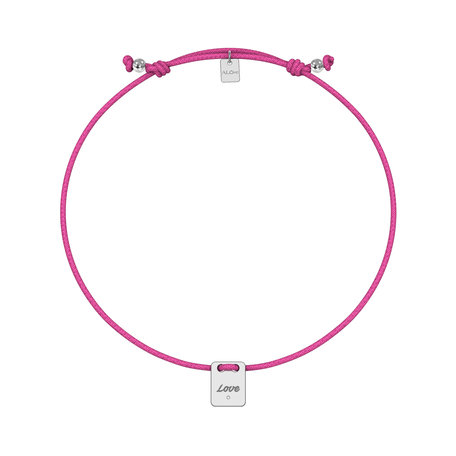 Diamantový náramek se šňůrkou Mini Stamp Love