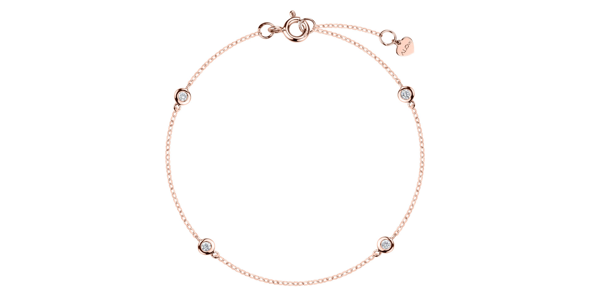 Náramek s diamanty Dots