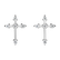Náušnice s diamanty Shiny Cross2