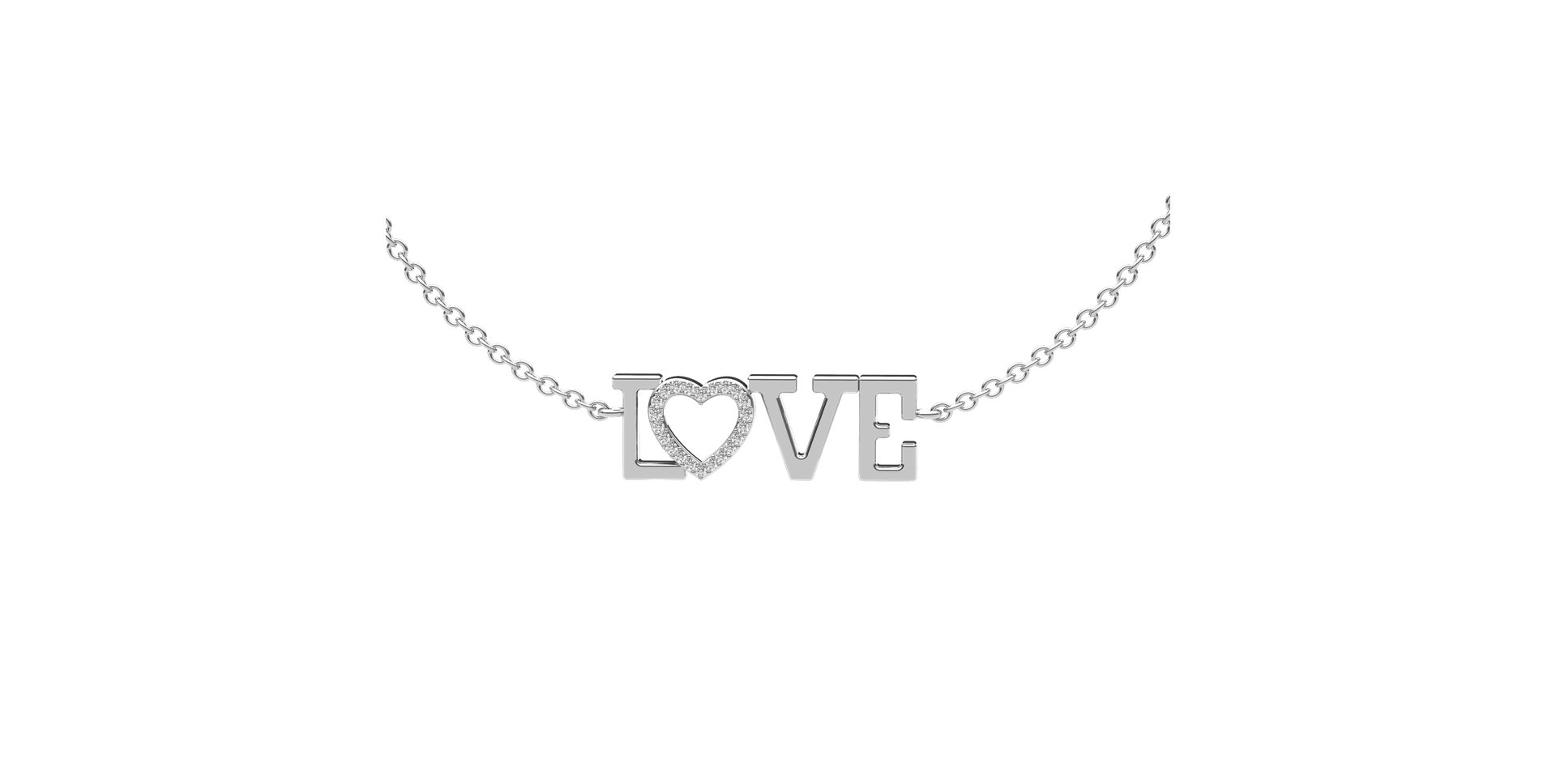 Náramek s diamanty Love