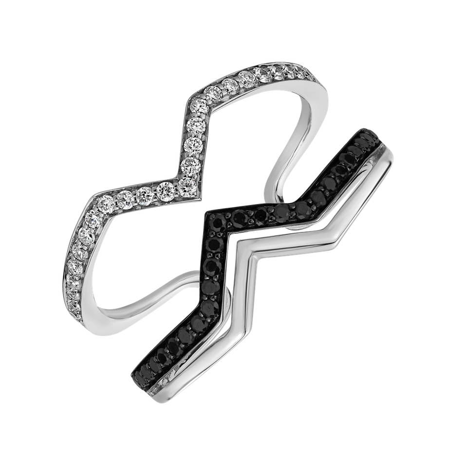 Prsten s diamanty Broken Aura