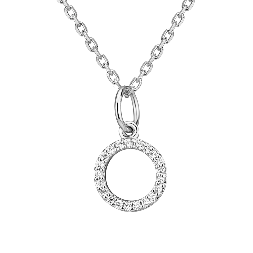 Přívěsek s diamanty Line Glitter  O