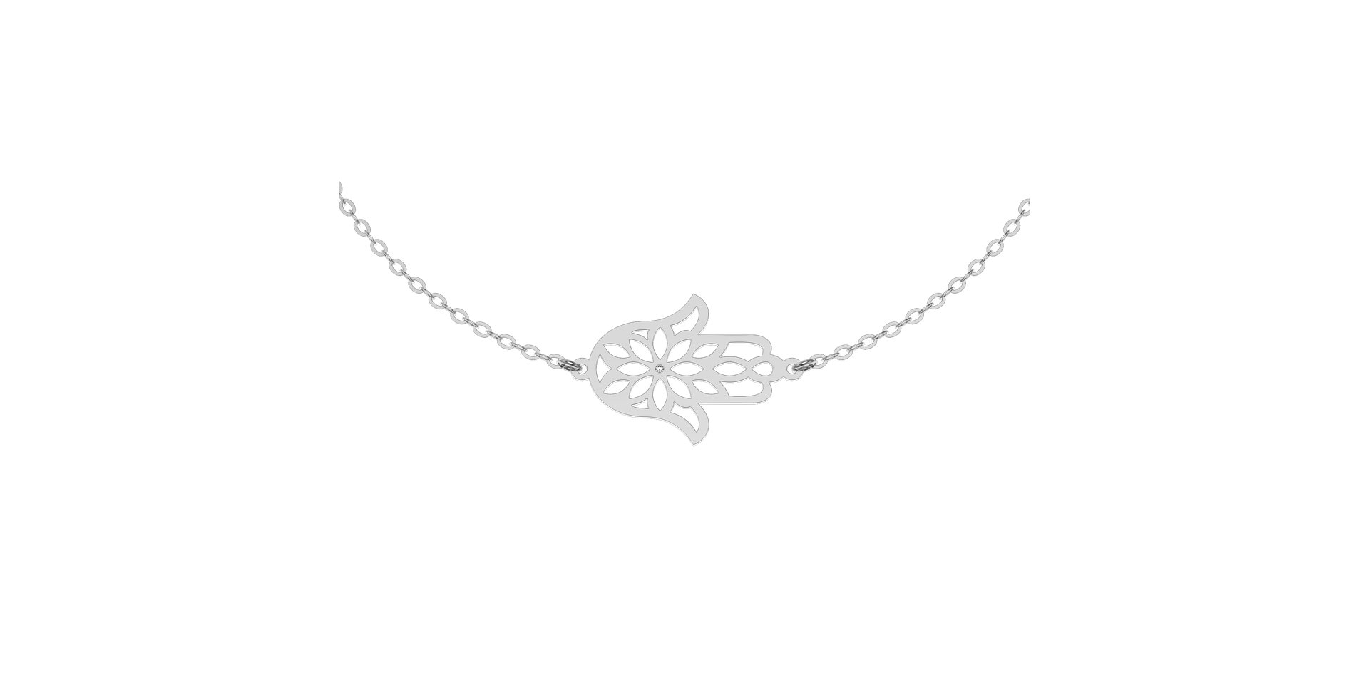 Náramek s diamantem Fatima Flower