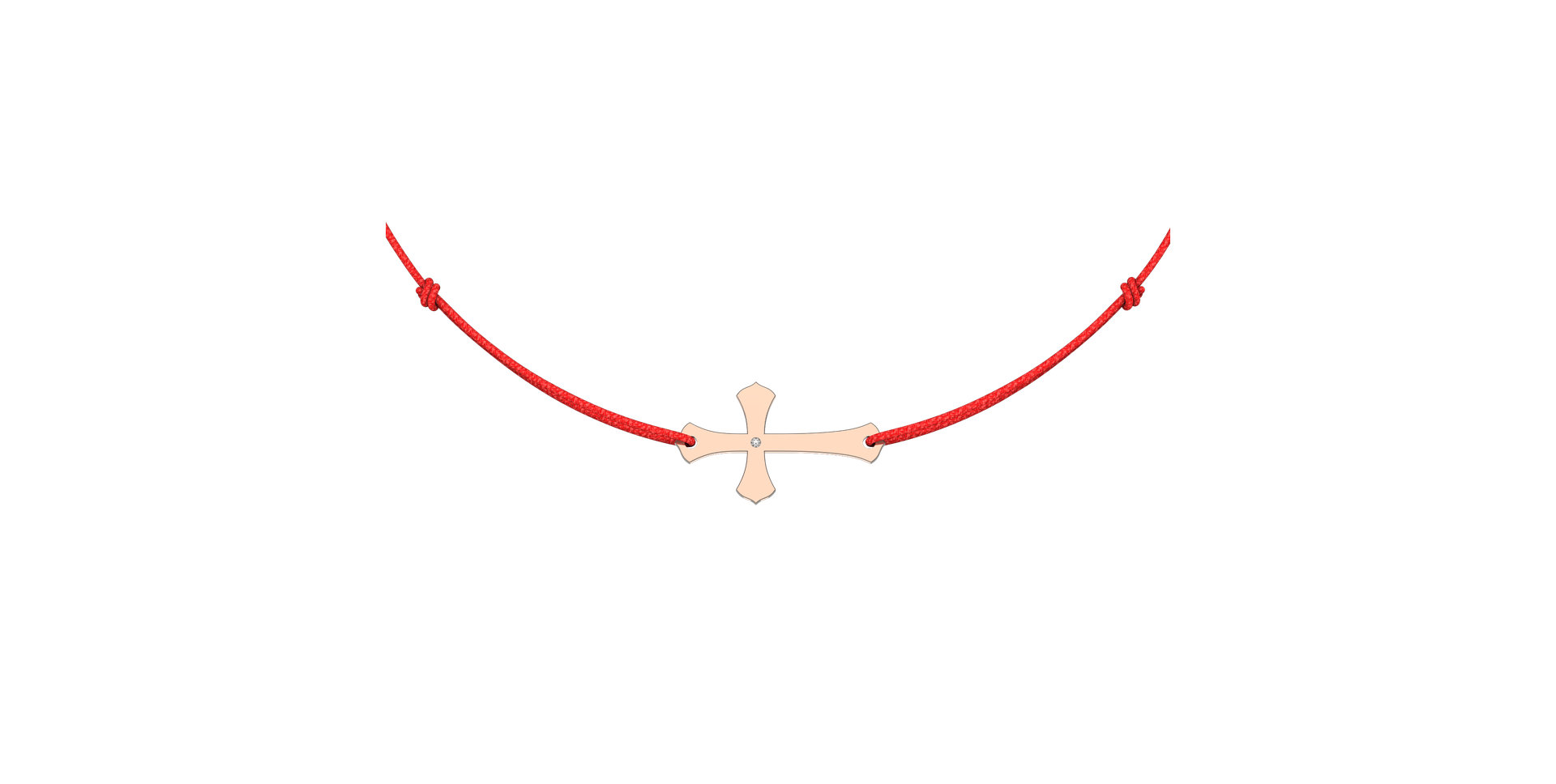 Diamantový náramek se šňůrkou Faith