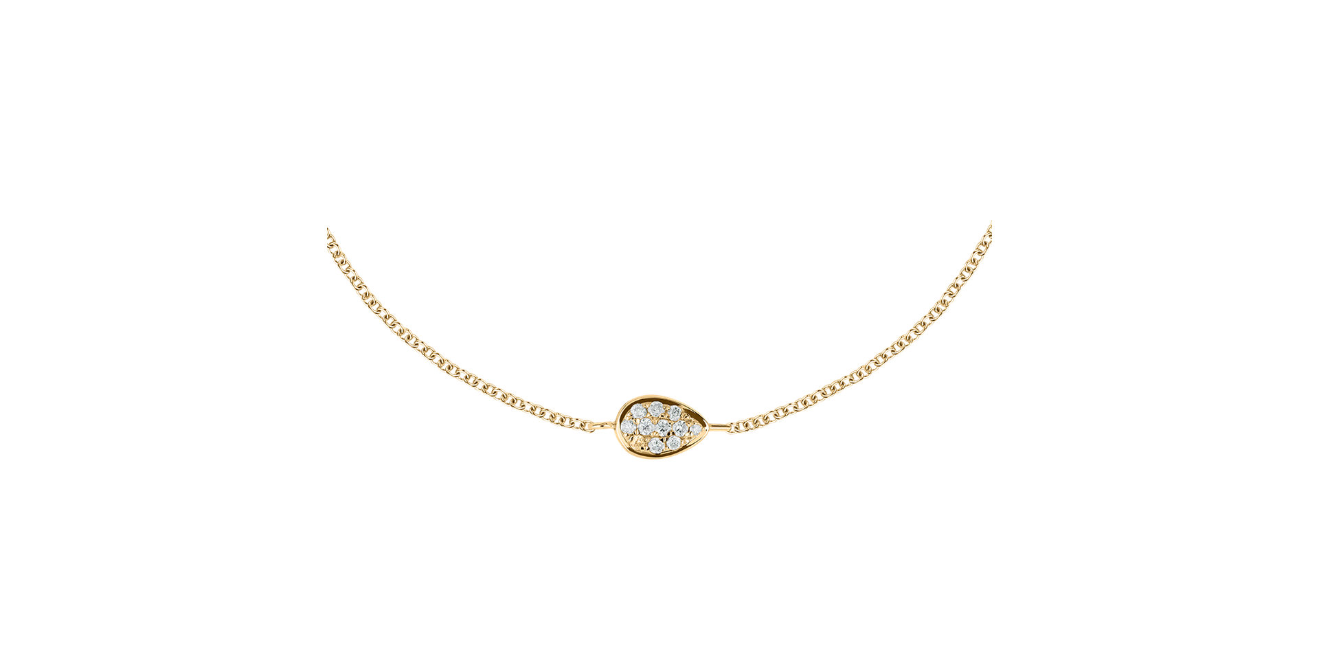 Náramek s diamanty Shiny Drop