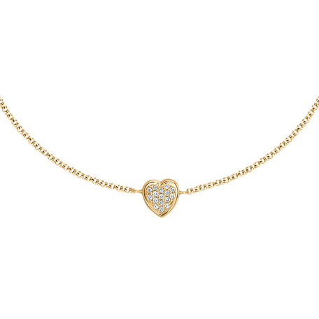 Náramek s diamanty Shiny Heart