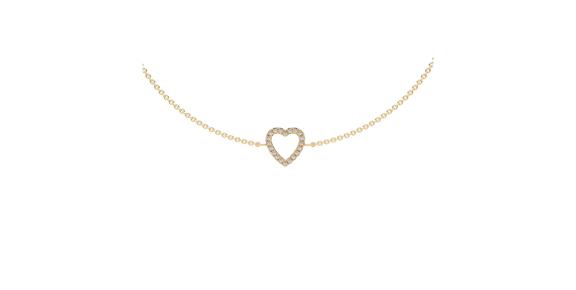 Náramek s diamanty Tender Heart