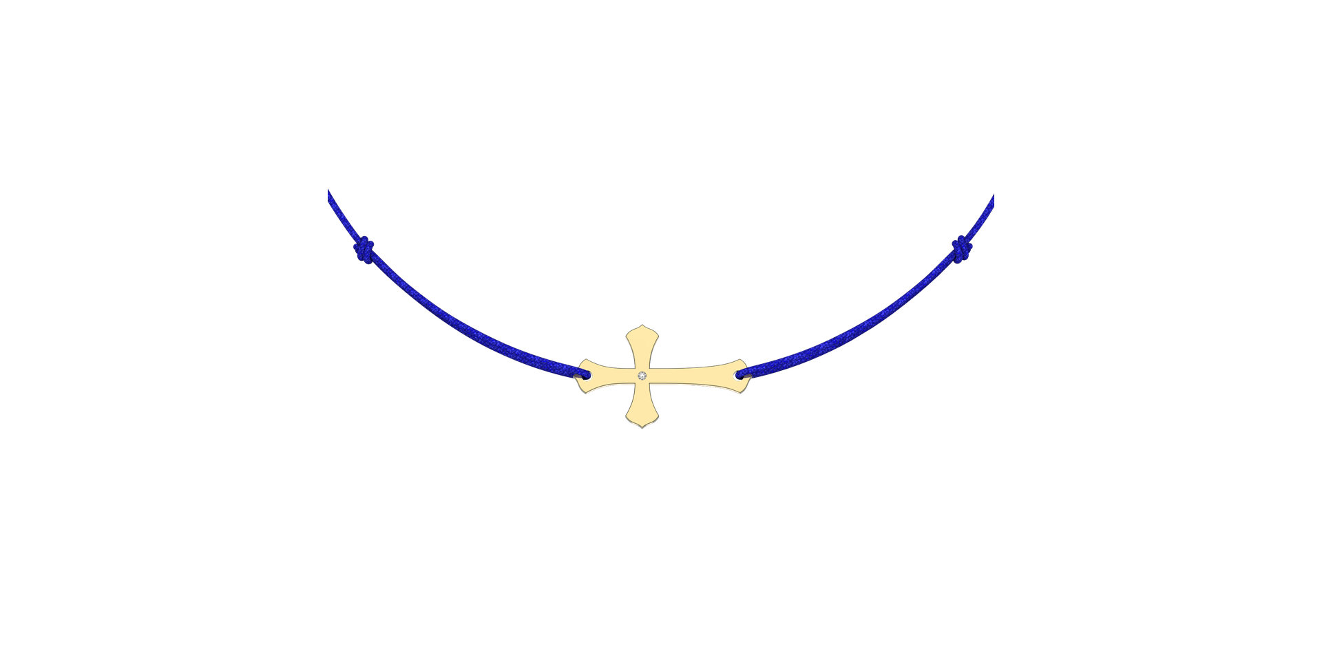 Diamantový náramek se šňůrkou Faith