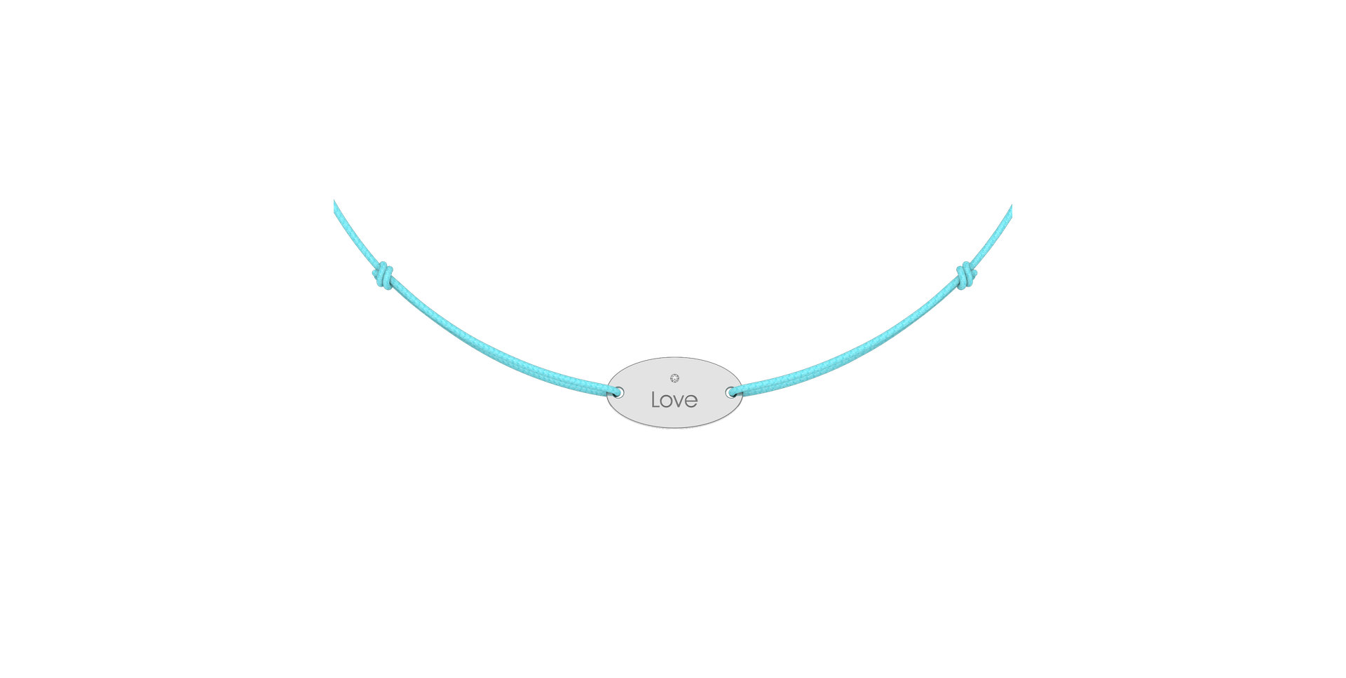 Diamantový náramek se šňůrkou Gold Stamp