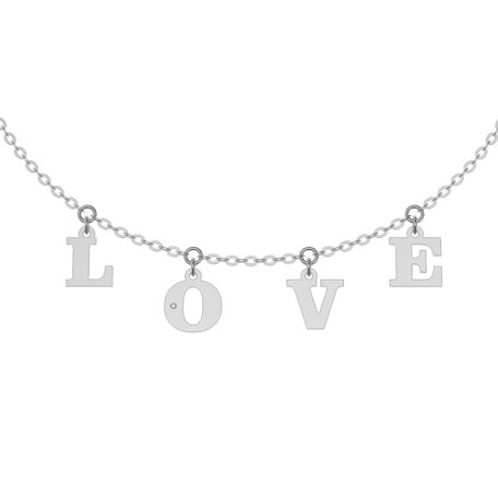 Náramek s diamantem Love