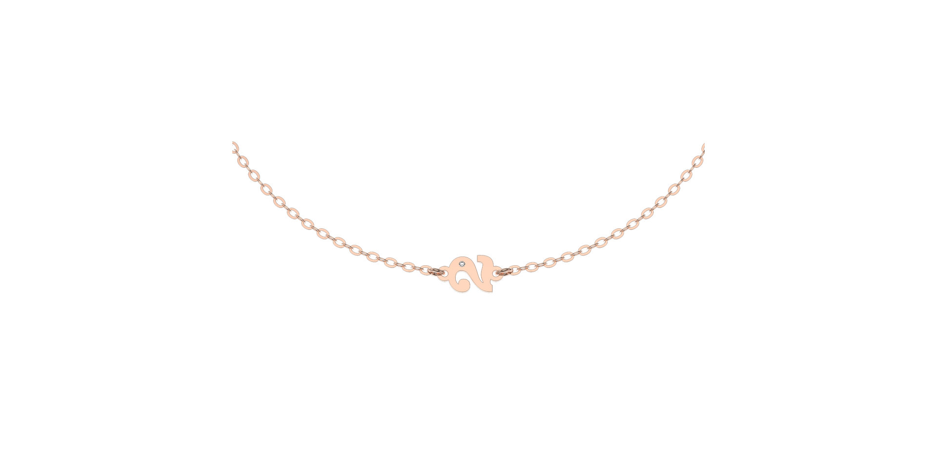 Náramek s diamantem Lucky Two