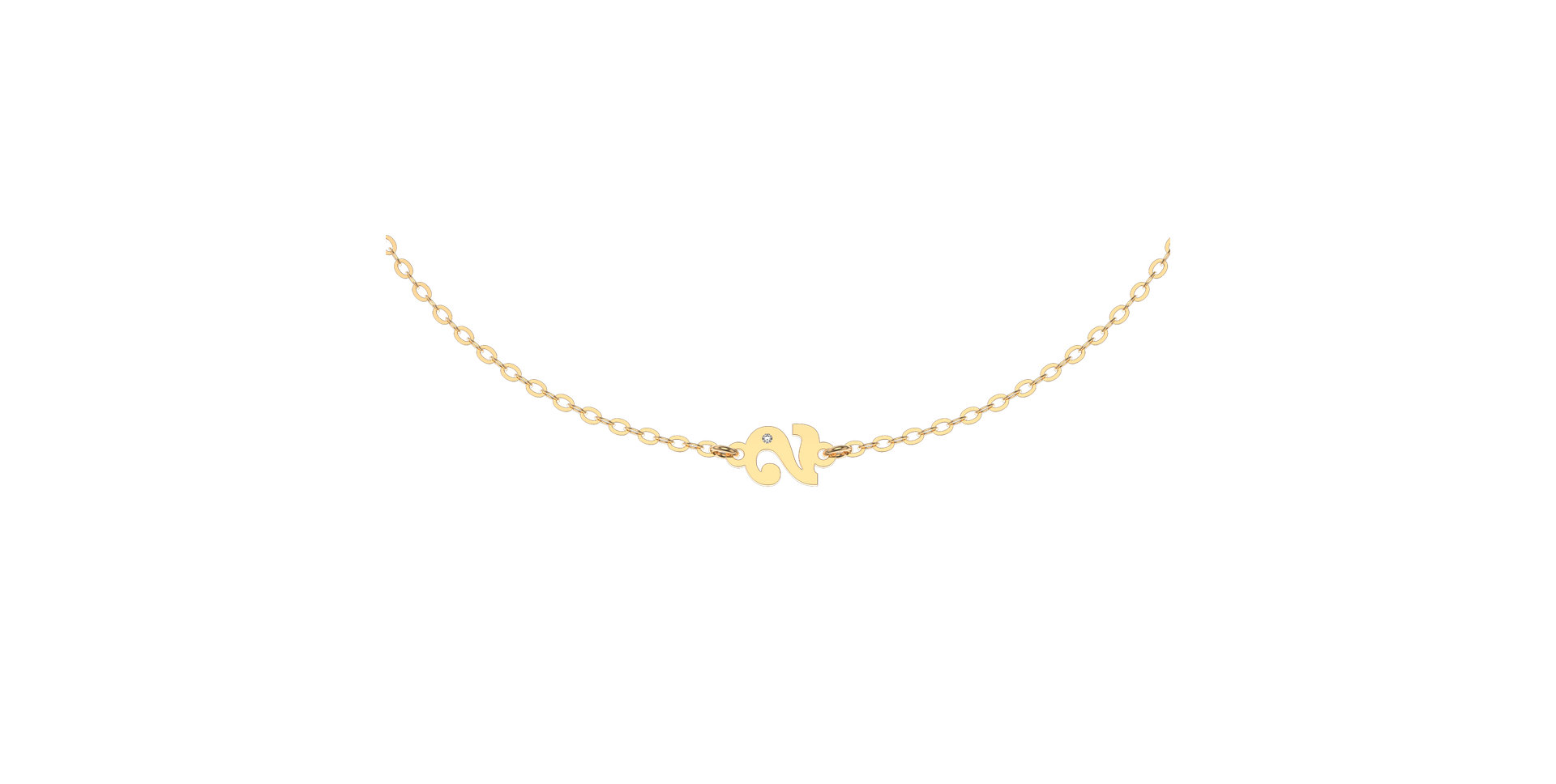 Náramek s diamantem Lucky Two