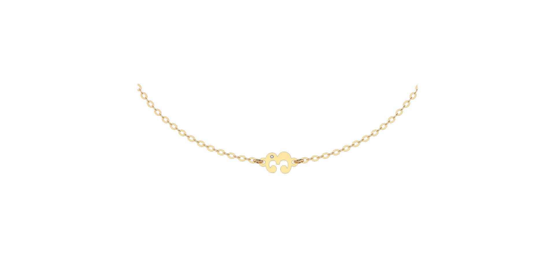 Náramek s diamantem Lucky Three