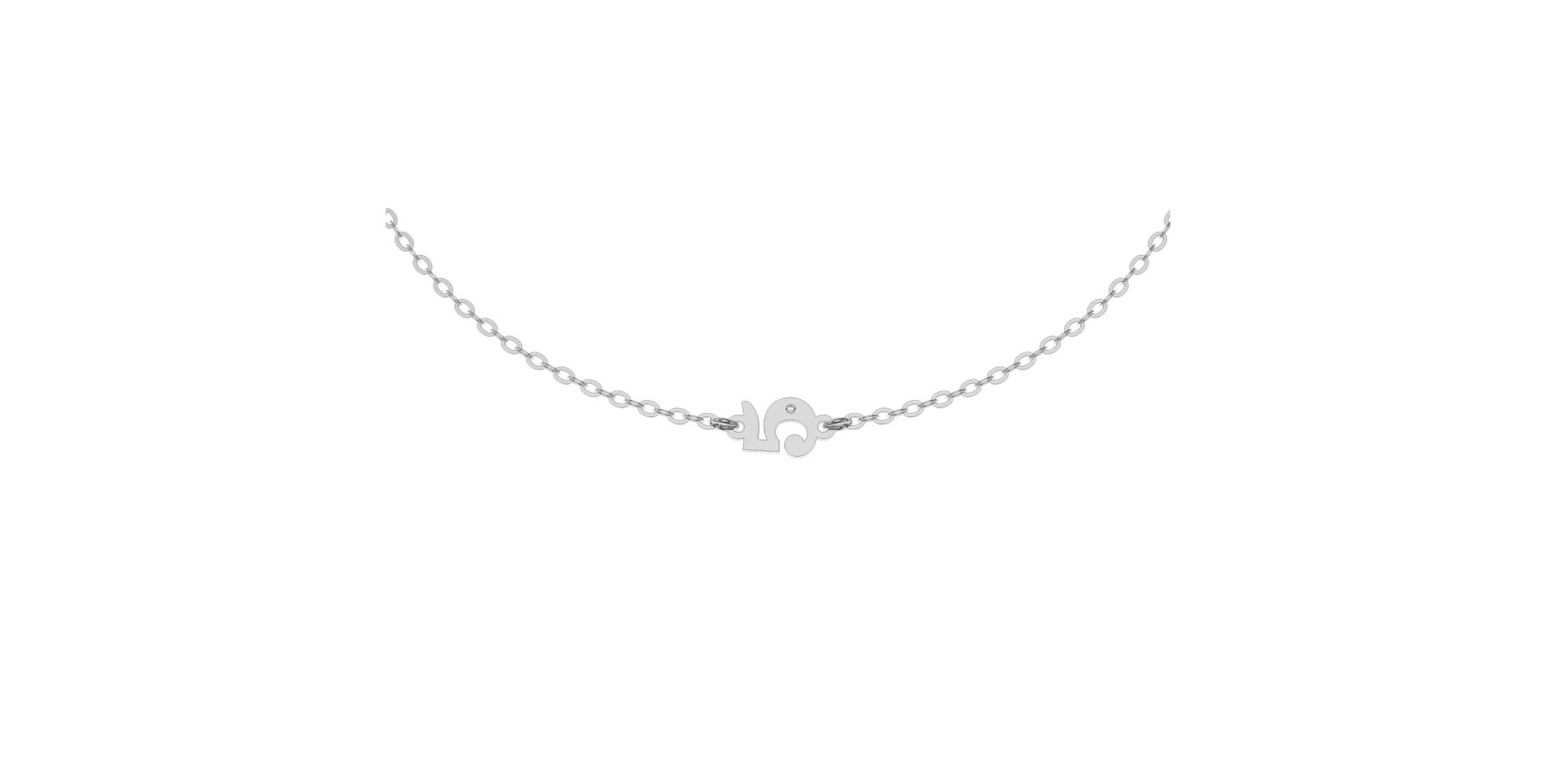 Náramek s diamantem Lucky Five