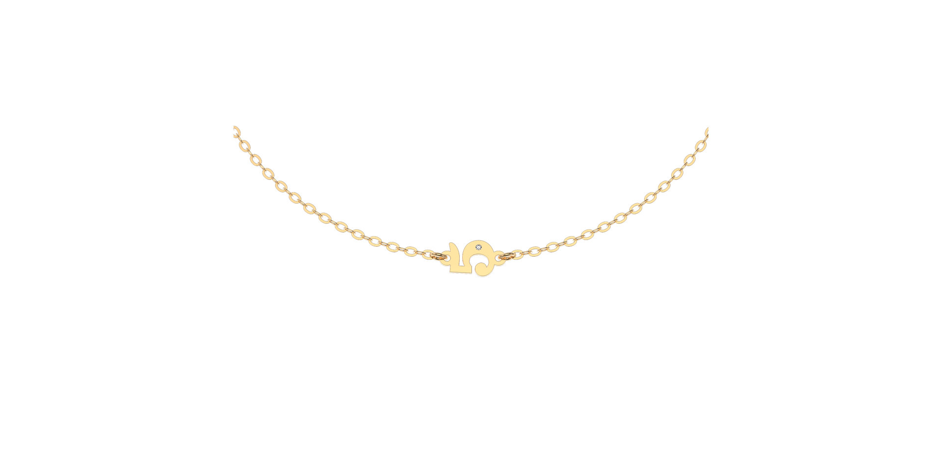 Náramek s diamantem Lucky Five