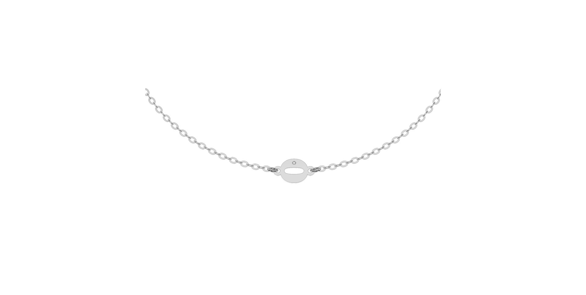 Náramek s diamantem Lucky Zero