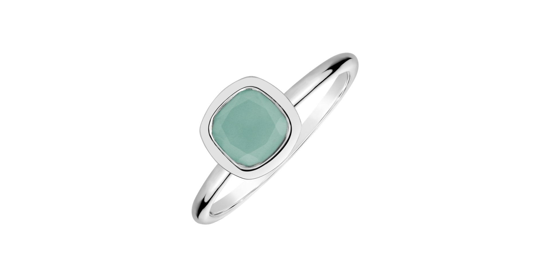 Prsten s chalcedonem blue Bonbon