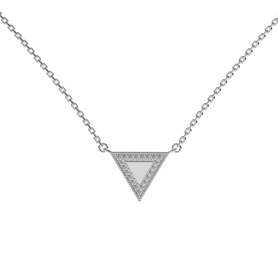 Náhrdelník s diamanty Charming Triangle